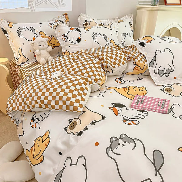 Happy Cats Bedding Set
