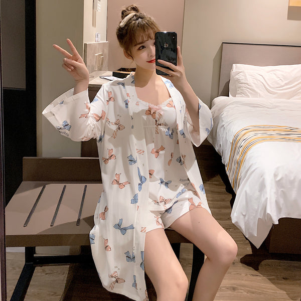 Cute Bowknot Three Piece Suit