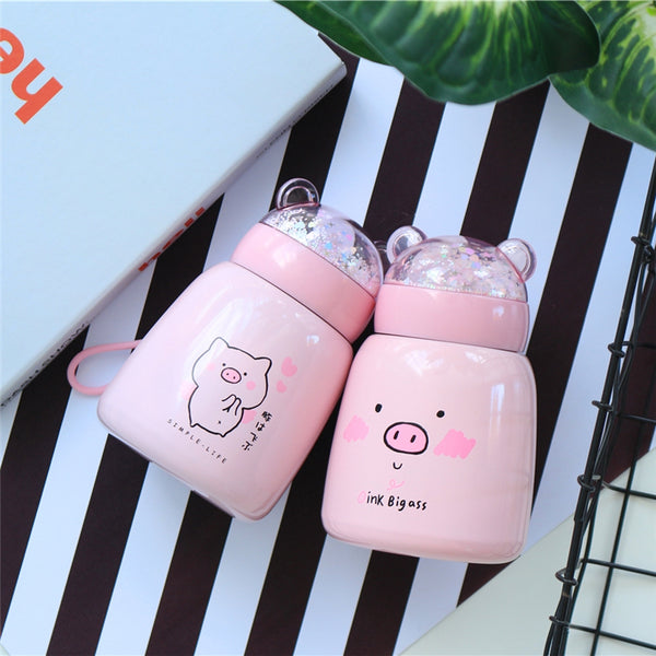 Kawaii Pig Vacuum Cup