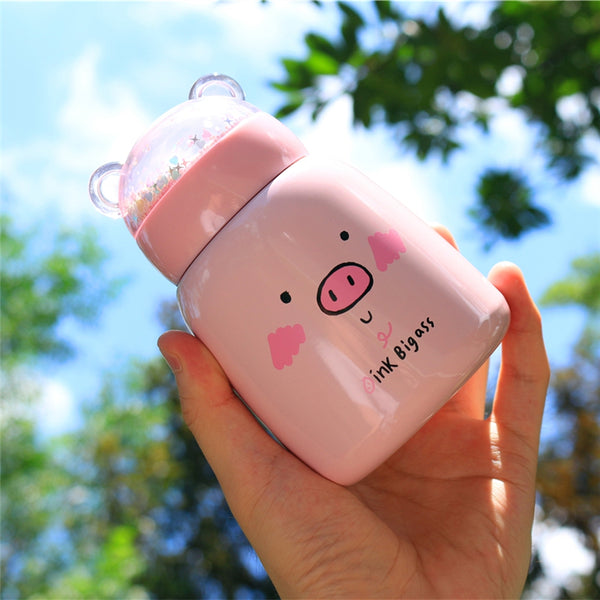 Kawaii Pig Vacuum Cup