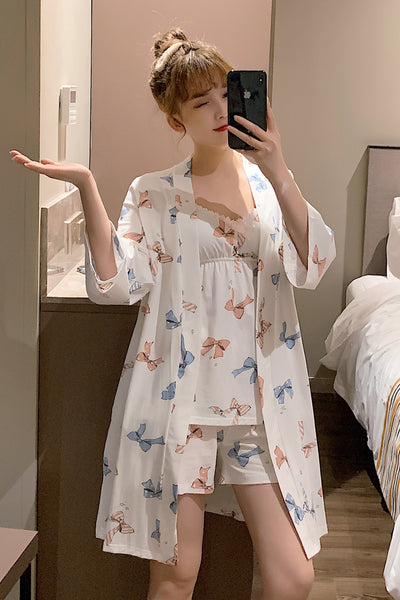 Cute Bowknot Three Piece Suit
