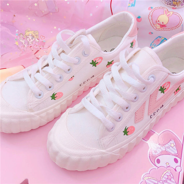Kawaii Strawberry Shoes