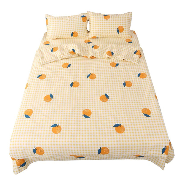 Cute Orange Bedding Set