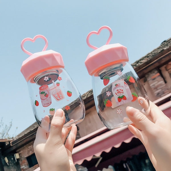 Cute Strawberry Drinking Bottle
