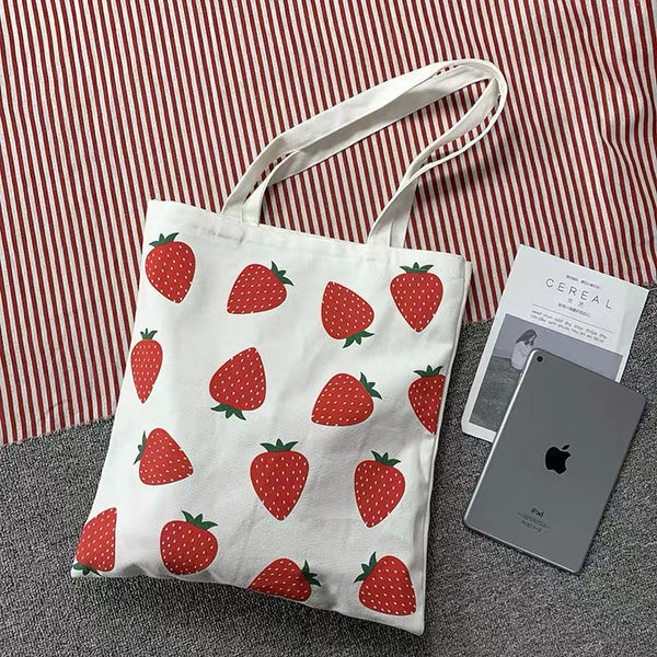 Strawberry Canvas Bag