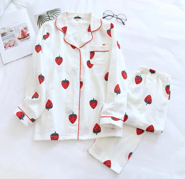 Cute Strawberry Pajamas