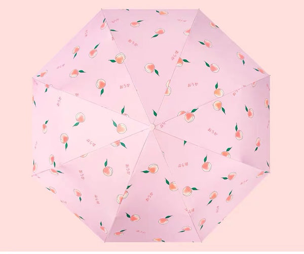 Kawaii Peach Automatic Umbrella