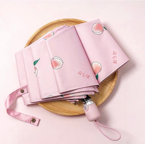 Kawaii Peach Automatic Umbrella