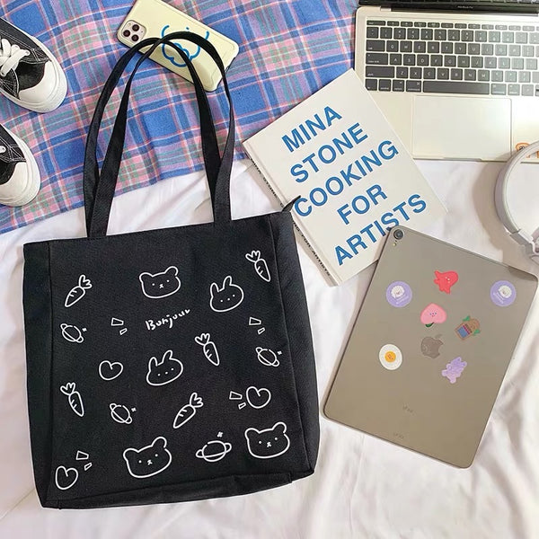 Cute Printed Canvas Bag