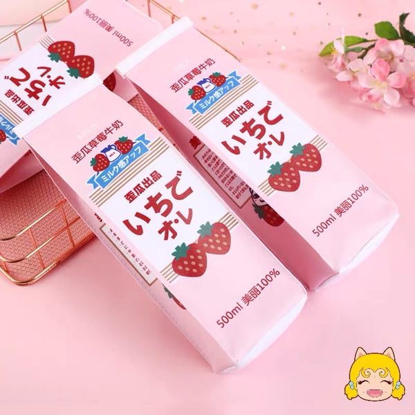 Strawberry Milk Pencil Case