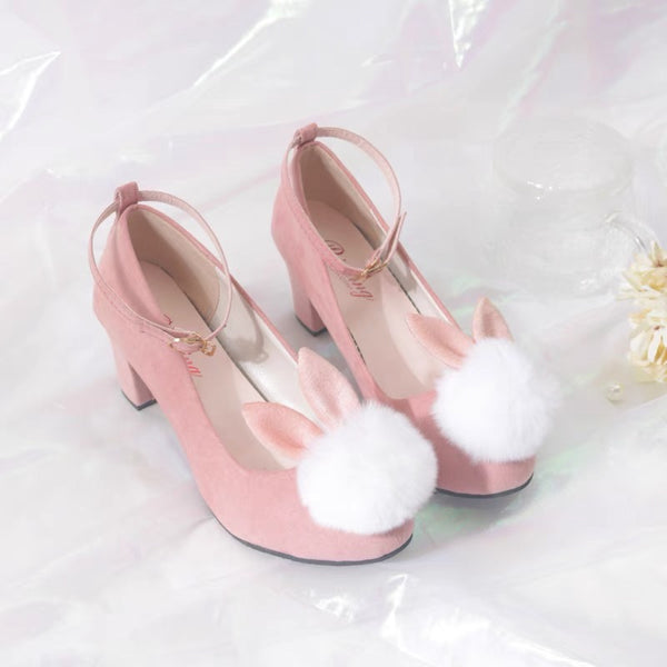 Cute Rabbit High Heels Shoes