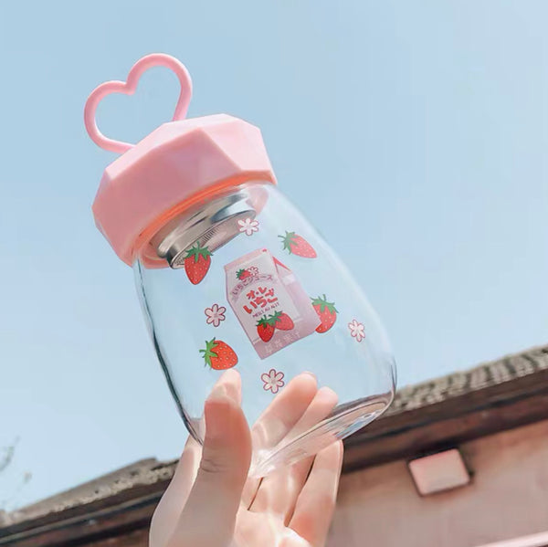 Cute Strawberry Drinking Bottle