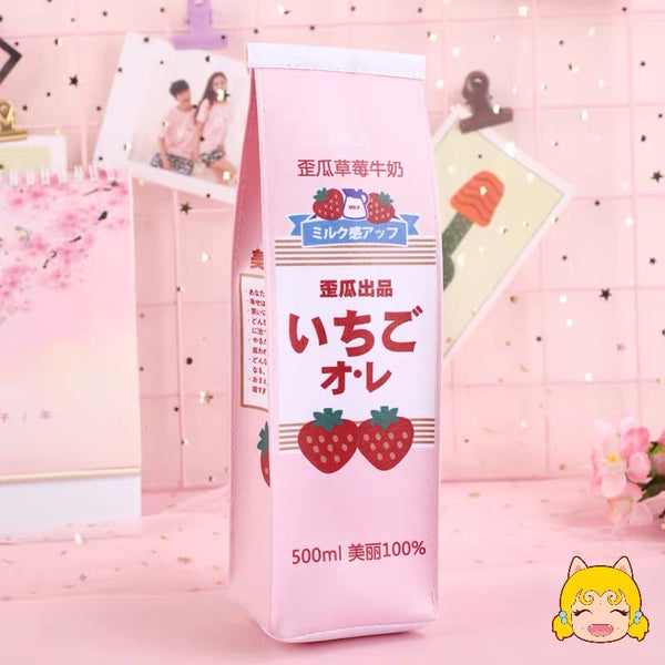 Strawberry Milk Pencil Case