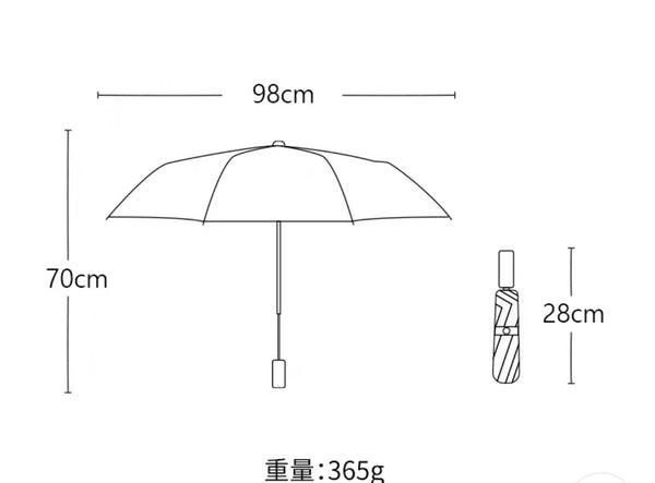Kawaii Peach Juice Umbrella