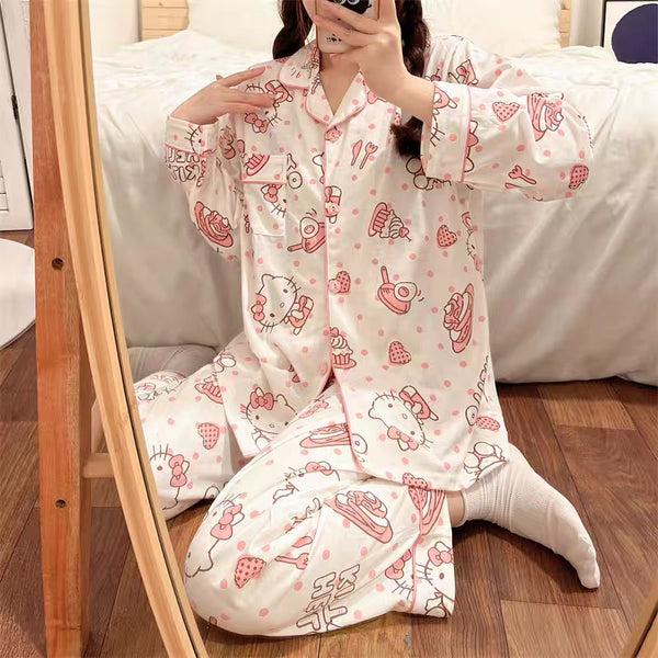 Cute Love Kitty Pajamas