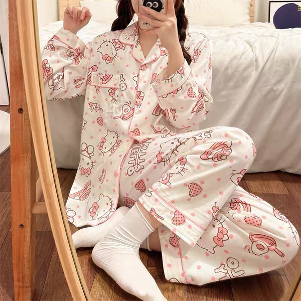 Cute Love Kitty Pajamas