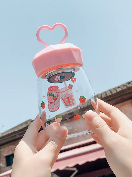 Cute Strawberry Drinking Bottle