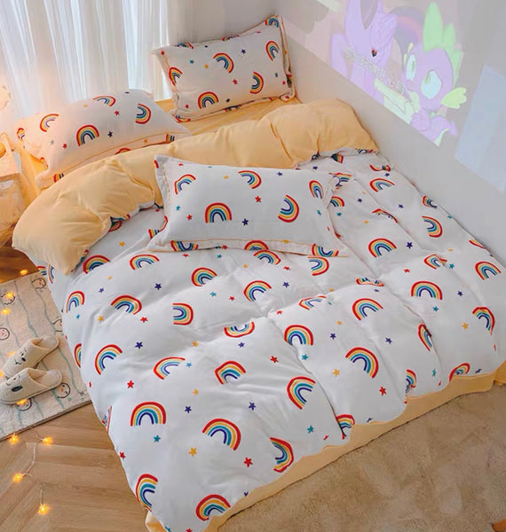 Cute Rainbow Bedding Set