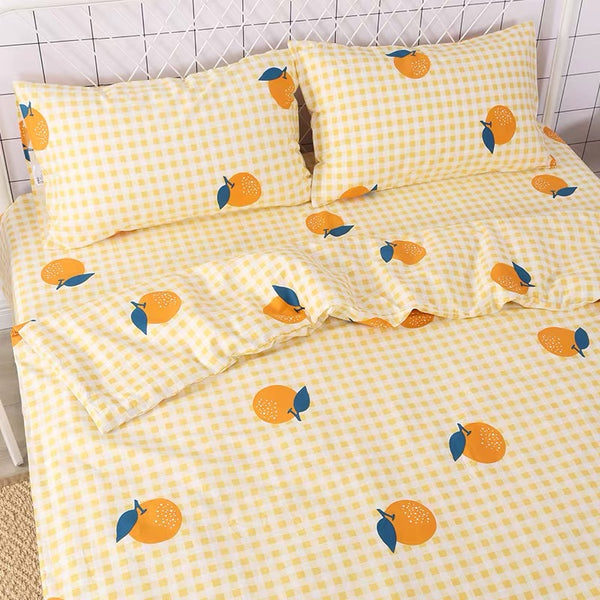 Cute Orange Bedding Set