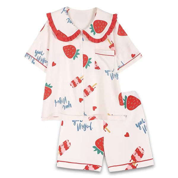 Cute Strawberry Pajamas