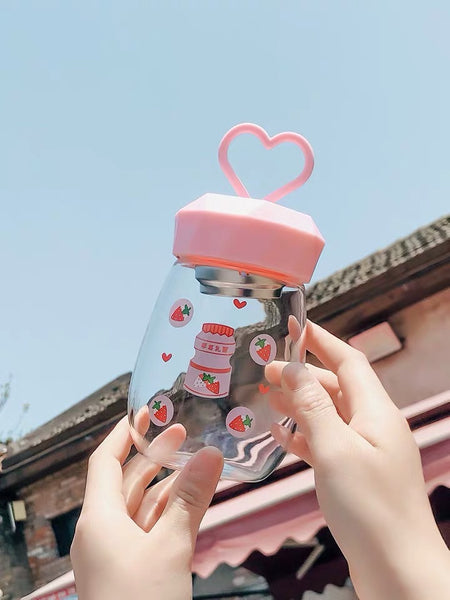 Cute Strawberry Drinking Bottle