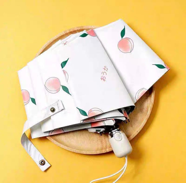 Kawaii Peach Automatic Umbrella