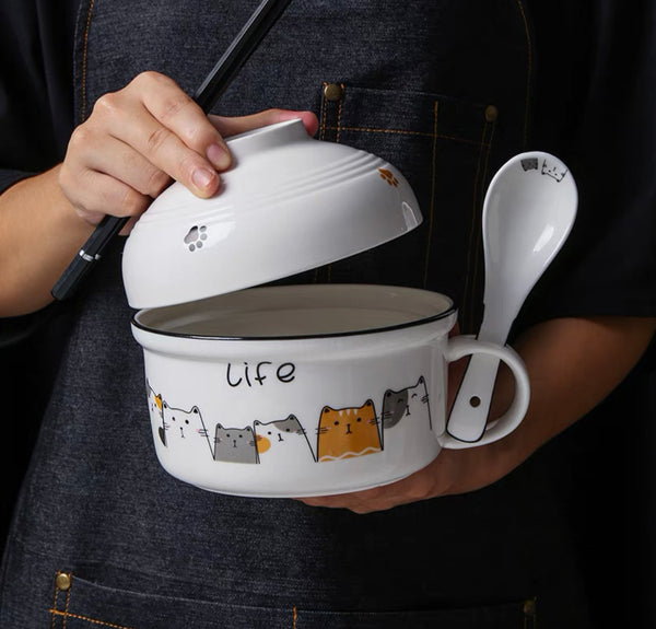 Kawaii Cat Bowl