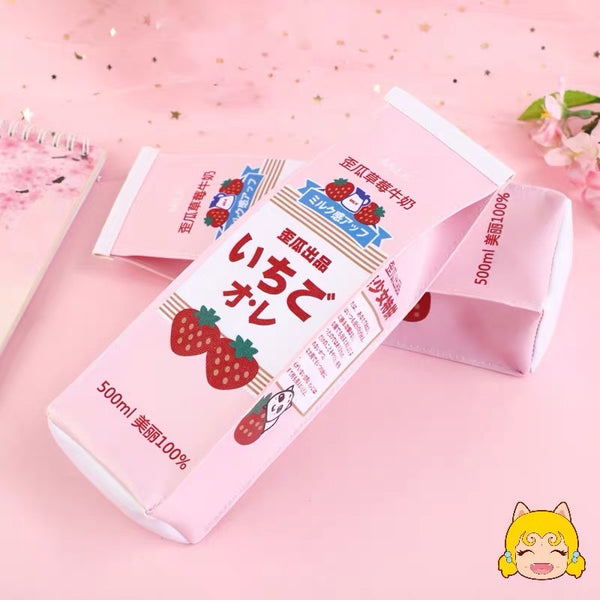 Strawberry Milk Pencil Case
