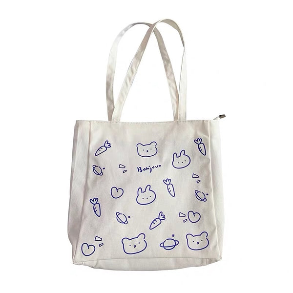 Cute Printed Canvas Bag
