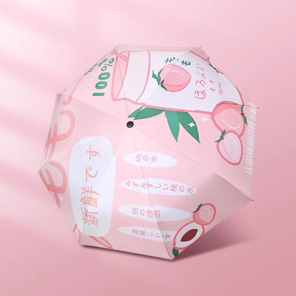 Kawaii Peach Juice Umbrella