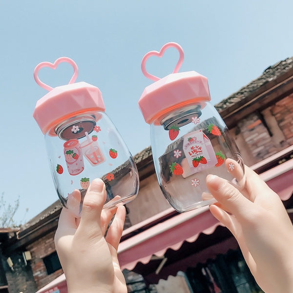 Cute Strawberry Drinking Bottle