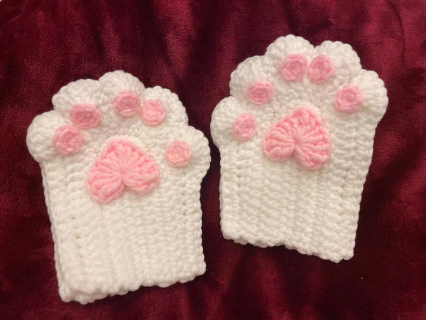 Kawaii Paw Handmade Gloves