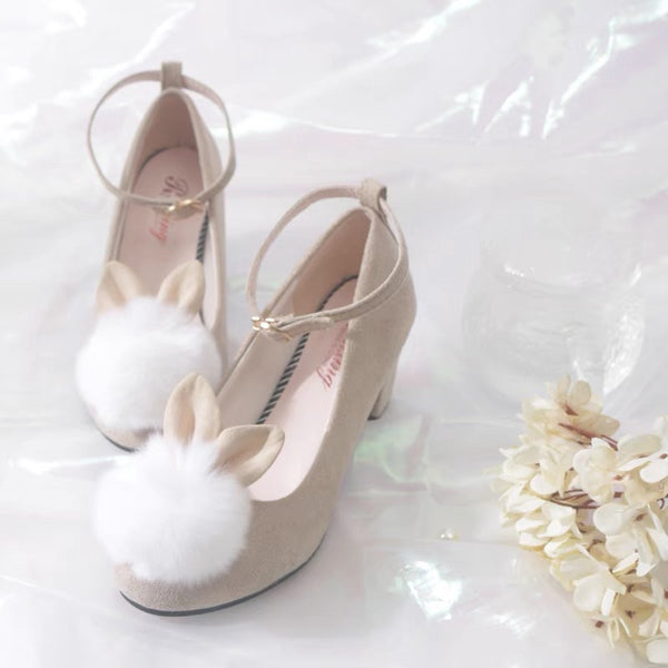 Cute Rabbit High Heels Shoes
