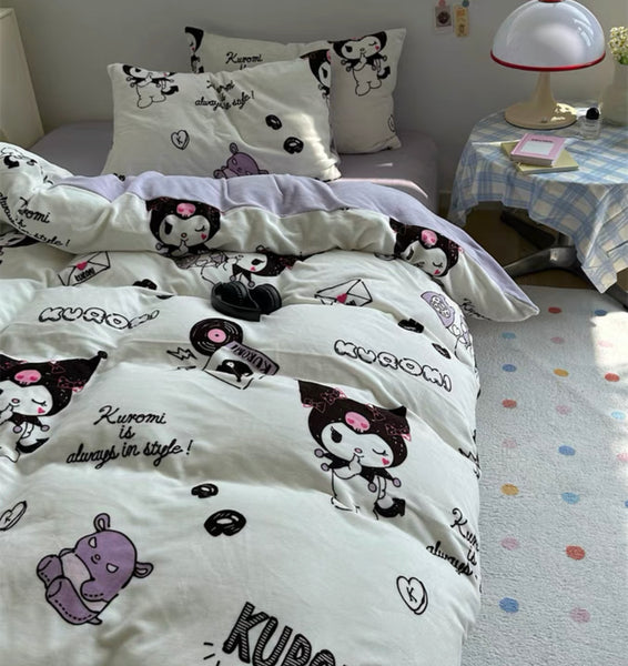 Soft Kuromi Bedding Set