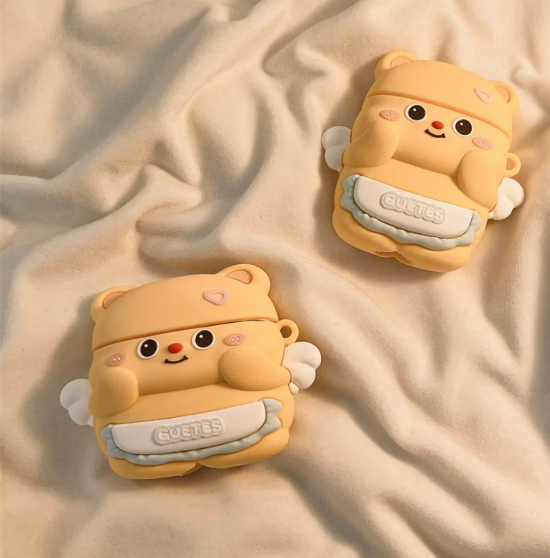 Kawaii Bear Airpods Protector Case For Iphone