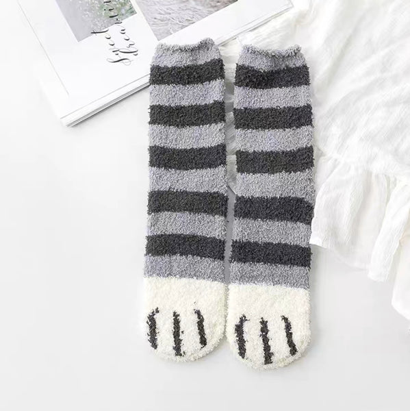 Soft Kitty Paw Socks