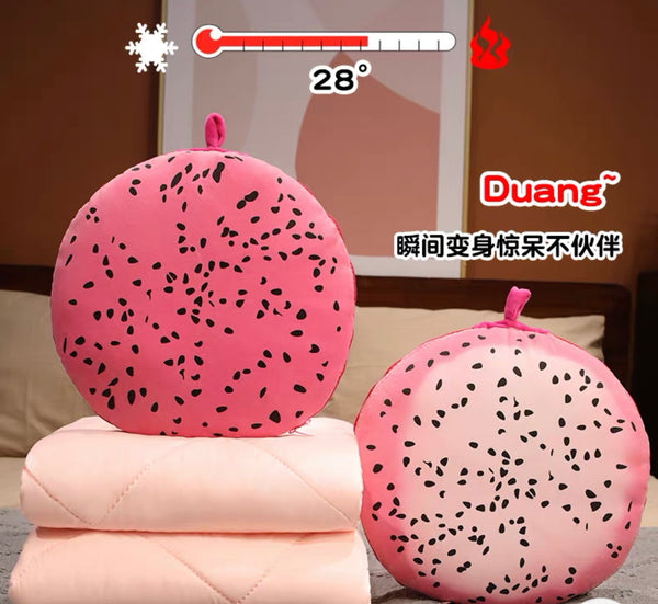 Cute Fruit Pillow & Blanket