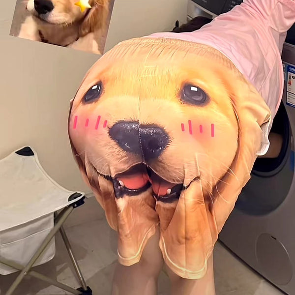 Funny Puppy Printed Shorts