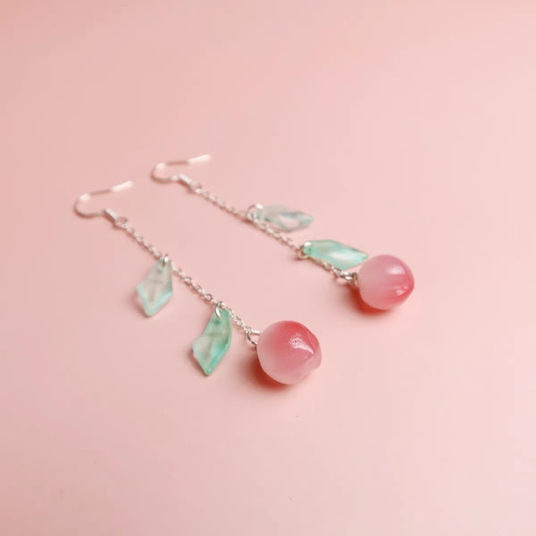 Cute Peach Earrings