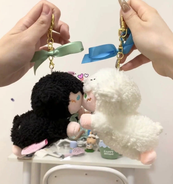 Cute Kiss Sheep Key Chain