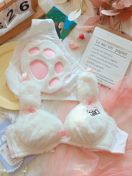 Kawaii Paw Underwear Set