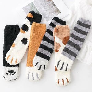 Soft Kitty Paw Socks