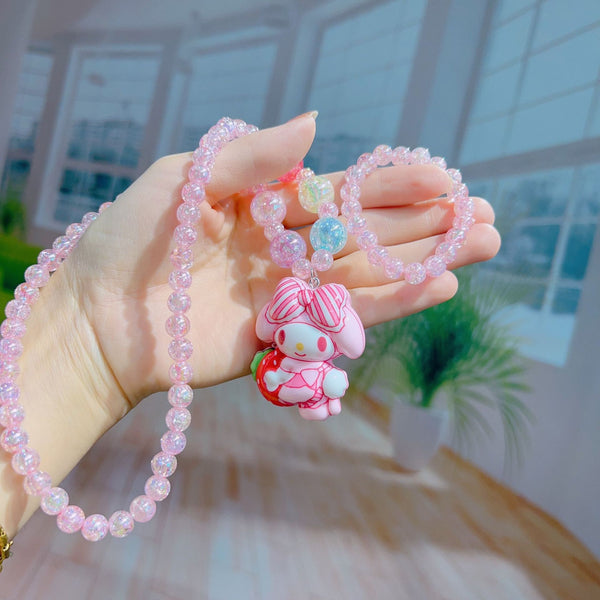 Cute Cartoon Necklace And Bracelet