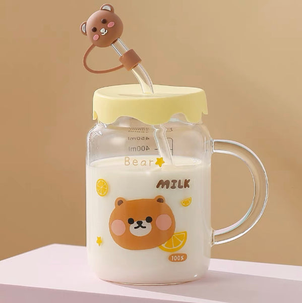 Cute Animal Printed Drinking Bottle