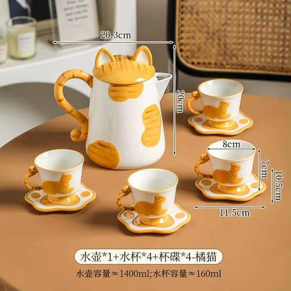 Kawaii Cat Tea Set