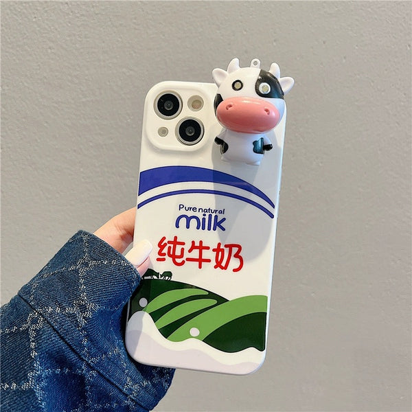 Milk Cow Phone Case For Iphone11/11proMax/12/12pro/13/12proMax/13pro/14/14pro/14promax