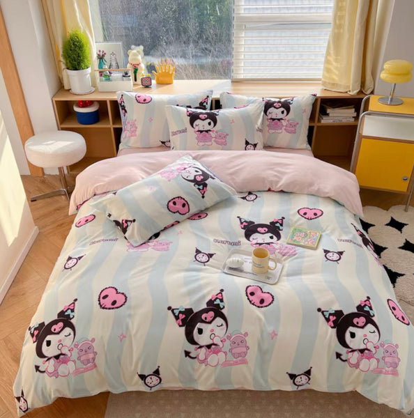 Cute Kuromi Bedding Set