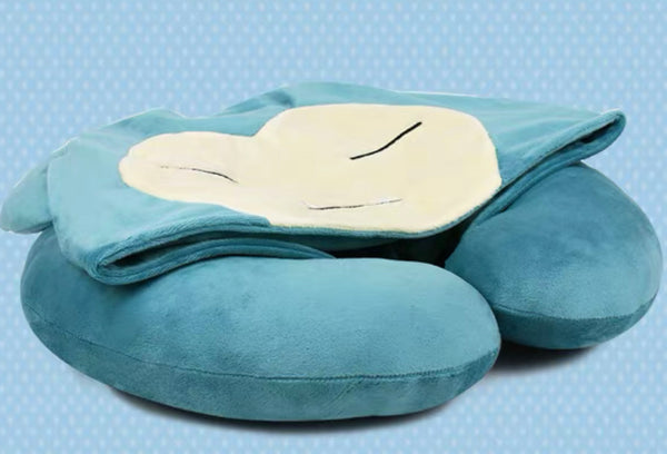 Cute Snorlax U-Shaped Pillow