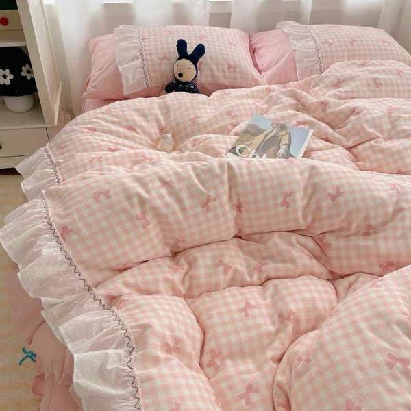 Cute Bowknot Bedding Set