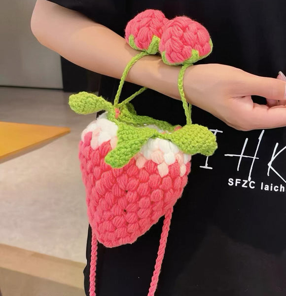 Sweet Strawberry Handmade Bag
